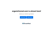 Tablet Screenshot of organicfunnel.com